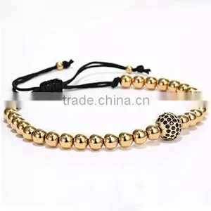 2016 New Fashion Popular Macrame Beads Bracelet With With TOP BEST PVD Plating thumbnail-2