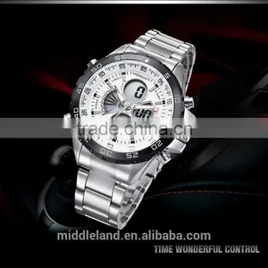 2015 Youngs Wristwatch / White Youngs Watch / Simple Youngs Watch Dial and Stainless Steel Band MIDDLELAND Watch Manufacturer thumbnail-2