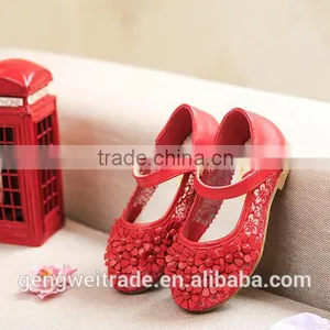Cute Princess Wholesale Girls Shoes Sweet Girl Flower High Heel Flower Shoes thumbnail-5