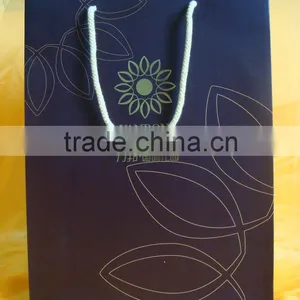 Luxury Black Paper Shopping Bag, Customer Design Packaging Bags thumbnail-6