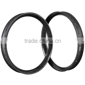 2015 New Carbon Fatbike Rims 12K/UD 65mm Fat Bike Rim 26er Tubeless Carbon Fat Bikes Rimset FW65 thumbnail-1