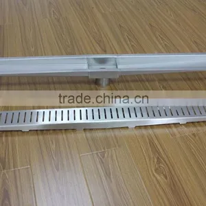 Sloped Stainless Linear Shower Drain. Floor Drain With Vertical Waste thumbnail-2