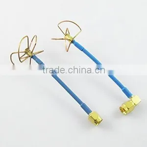 FPV 5.8Ghz Circular Polarized Clover Leaf Antenna High Gain Aerial Set SMA Plug thumbnail-1