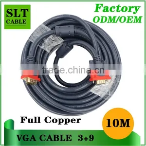 High Quality Hot Sale Vga Extension Cable 15pin Full Copper Vga Cable 10 m Male to Male thumbnail-2