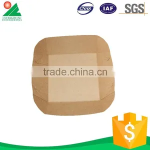 Kraft Paper Disposable Kid Paper Lunch Box thumbnail-5