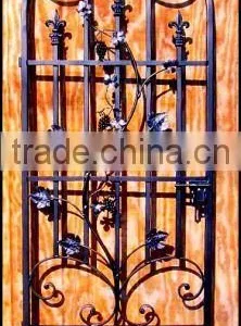 Wrought Iron Wine Cellar Door With Glass,pre Hung thumbnail-3