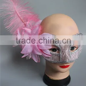 Wholesale Masquerade Mask Ostrich Feather Decorations thumbnail-6