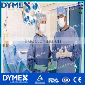 Ultrasonic Sealed Seam Sterile Disposable Gown Disposable Reinforced Surgical Gown thumbnail-1