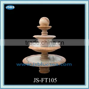 4 Tire Marble Fountain With Floating Sphere thumbnail-1