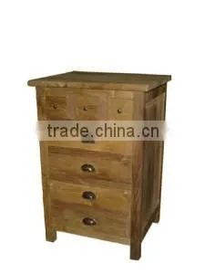 Recycled Teak Chest of 7 Drawers thumbnail-1