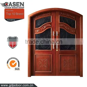 Fancy Design Solid Black Walnut Wooden Glass Interior Pocket Door thumbnail-6