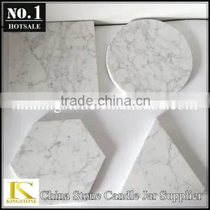 Tableware Carrara White Hexagon Marble Coaster/marble Cup Mat thumbnail-4