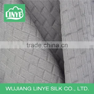 100% Polyester Grey Fabric, Checked Patterned Fabric for Chair/seat Cover thumbnail-2