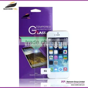 [Somostel] Wholesale Price for Apple IPhone 5 Tempered Glass Screen Protector, 9H Hardness Tempered Glass for IPhone thumbnail-1
