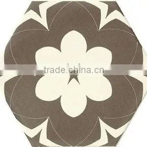 Most Popular Black and White 3D Hexagon Flower Tile thumbnail-1