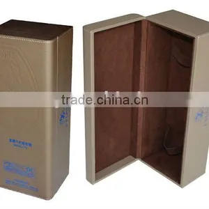 Single Leather Wine Travel Carrying Case thumbnail-1