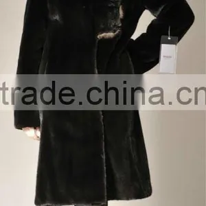 Sell Hooded Black Mink Fur Coat thumbnail-1