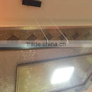 30w Black 3000k Warm White 1000mm Slim Pendant Linear thumbnail-1