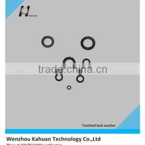 China Supplier 65Mn Fastener Flat Type of External Toothed Self Lock Washer thumbnail-1