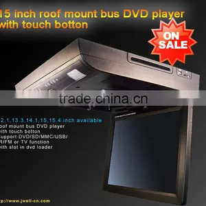 15 Inch Business Car Roof Monitor tv Dvd Player With ce Rohs Verified thumbnail-1