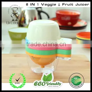 6 In 1 Veggie & Fruit Juicer Best Fruit Vegetable Juicer Manual Fruit Juicer Fruit Press Juicer thumbnail-1