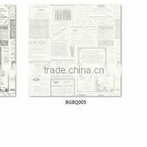 Discounted Printed Pvc Coated Wallpaper, Ivory Vintage Special Design Wall Sticker for Teenage , Peel and Stick Wall Decal Deco thumbnail-3