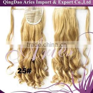 Wholesale Premium Fashion Cheap Heat Resistant Synthetic Ponytail thumbnail-4