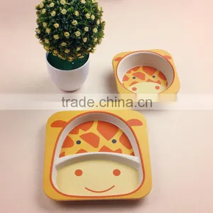 2016 Hot Sales Bamboo Fiber Kids Dinnerware Sets thumbnail-3