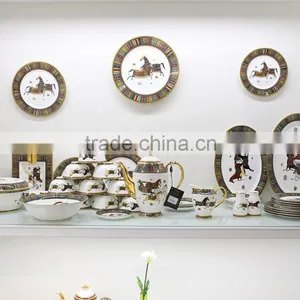 70pcs Luxury Pakistani Porcelain Dinner Set, Fine Bone China Dinner Set for 6 People thumbnail-1