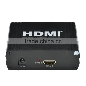 HDMI to VGA Converter Supported 1080p / 3.5mm / DC Port - Black thumbnail-1