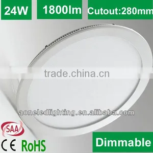 2014 New Design High Quality Dimmable Led Panel Light Round 24W thumbnail-1