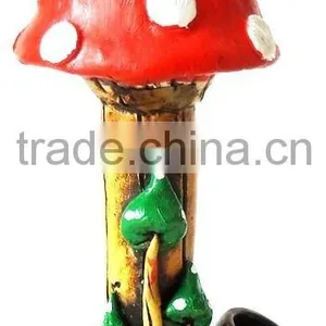 Figurine Shaped Hand Crafted Smoking Pipes - Tall Mushroom thumbnail-4