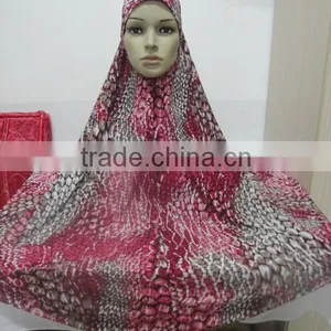 H303 Latest Big Size Print Muslim Hijab,islamic Scarf,pray Hijab thumbnail-5