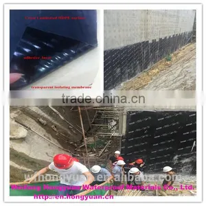 1.5mm Good Quality Self-adhered Bitumen Waterproof Membrane thumbnail-1