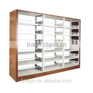 Double Side School Furniture Book Case Library Furniture Steel Book Shelf / Cheap Book Shelf thumbnail-2