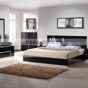 Bedroom Design Furniture Black High Gloss thumbnail-1