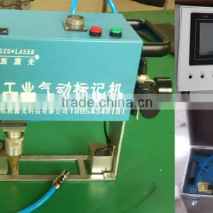 2014 China New Machinery Low Price Cnc Dot Pin Flange Nameplate Pneumatic Handheld Marking Machine thumbnail-2