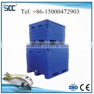 Isothermal Container for Storing Fish, Fish Storage Cooler Container For Cold (LLDPE+PU Insulation) thumbnail-6