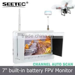 7 Inch av Hdmi Monitor Slim 18mm Width High Resolution 1024x600 Brightness 500cd/m Quadcopter Phantom thumbnail-1