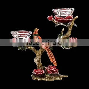 2014 New Design, Crystal/Glass Candle Holder With Enamel for Newly Weds thumbnail-1