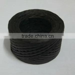HOT SALE Black Paper Raffia Ribbon Cords Spool, Paper Raphia Cord thumbnail-1