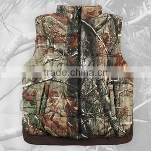 Custom Camo Fleece Lining Hunting Vest thumbnail-1