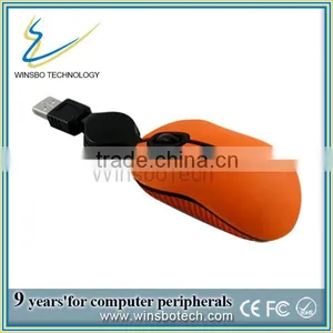 2014 Fashion Style and 3D Mini Wired Optical Mouse/Simple Mouse/Ergonomic Mouse thumbnail-2
