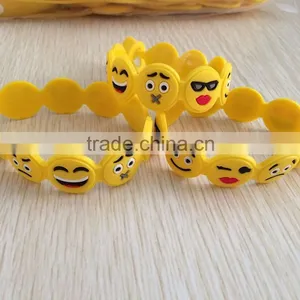 Newest Soft Pvc Emoji Face Bracelet thumbnail-2