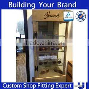 Custom Pop Wall Mount Eyeglass Display Showcase Glasses Display Cabinet thumbnail-1