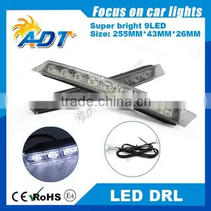 2x Car Light 9LED DRL Fog Driving Daylight Daytime Running LED White Head Lamp W thumbnail-1