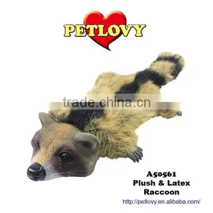 WOO! EMULATION RACCOON PLUSH & LATEX DOG TOY thumbnail-1