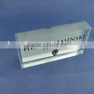 High Quality Solid Acrylic Block, Crystal Glass Block With Logo thumbnail-1