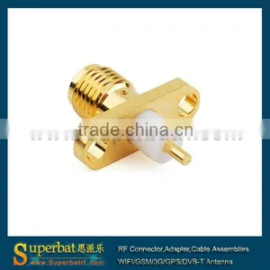 Reverse Polarity SMA Female Jack 2 Hole Panel Mount thumbnail-1