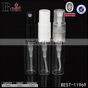2.5ml Glass Tube Glass Cylinder Tube Glass Tube Screw Cap White Spray Bottle thumbnail-3